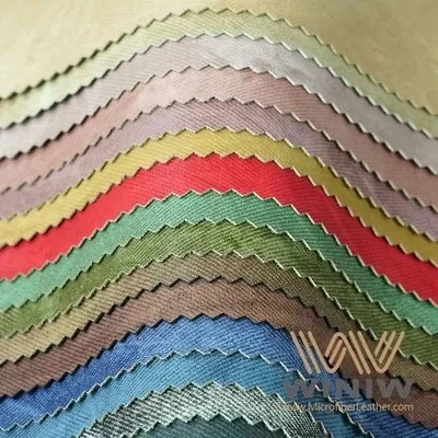 Artificial Garment PU Leather Thickness 0.5mm - 0.8mm PU Synthetic Leather