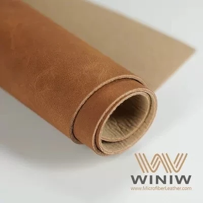 Genuine Leather PU Micro Synthetic Leather Fabric For Labels