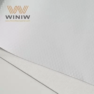 Top Quality White Pu Microfiber Vegan Leather Football Synthetic Leather